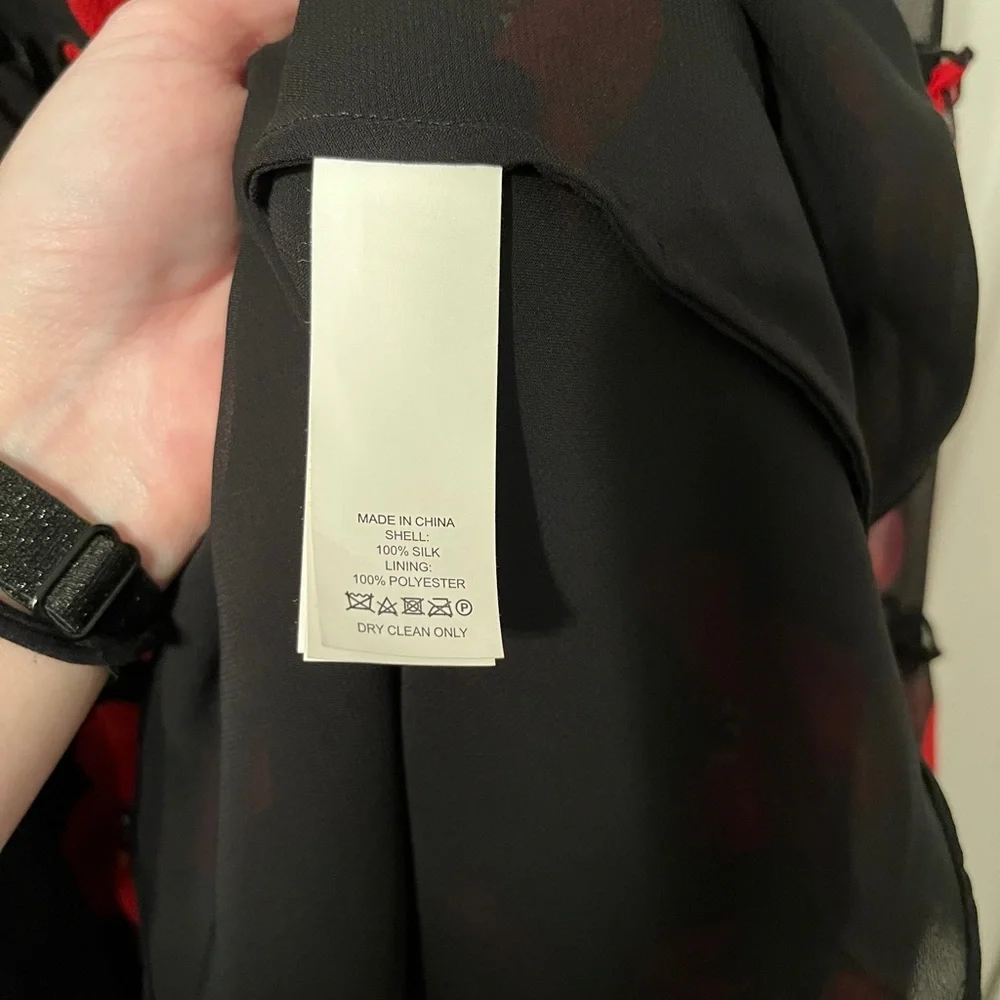 Kate Spade Red Poppy Floral Dress Size 4